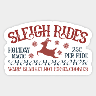 Sleigh Rides Sticker